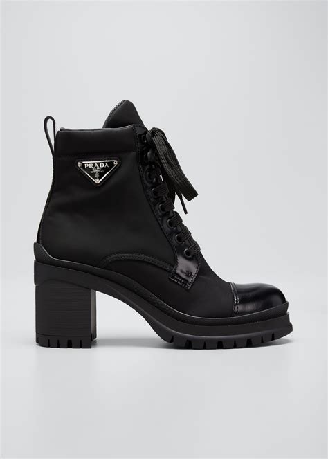 prada over the knee boots 7.5|prada block heel combat boots.